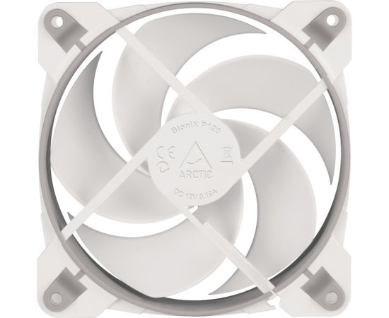 ARCTIC BioniX P120 (Gray/White) – Pressure-optimised 120 mm Gaming Fan with PWM PST