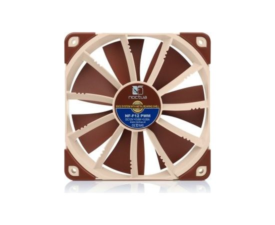 Noctua NOC-NF-F12-PWM computer cooling component Computer case Fan 12 cm Beige, Brown 1 pc(s)