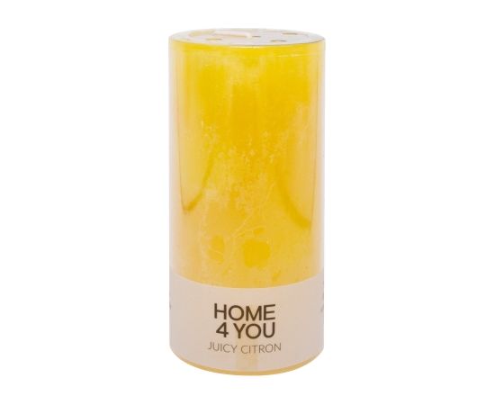 Svece JUICY CITRON, D6,8xH14cm, gaiši dzeltena (ar citronu smarža)