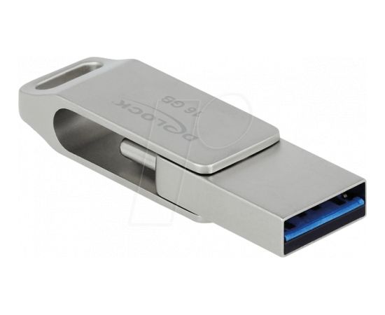 DELOCK USB 3.2 Gen 1 Memory Stick 16GB - Metal Housing USB Flash atmiņas