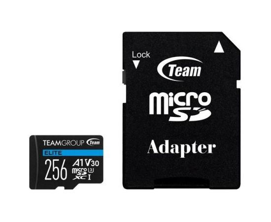 Team Group TEAMGROUP Memory Card Micro SDXC 256GB Elite A1 V30 + Adapter