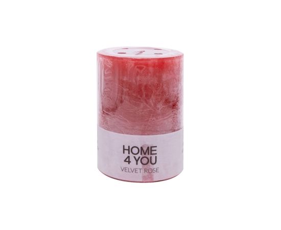 Свеча VELVET ROSE D6.8xH9.5cм, красная ( аромат - роза )