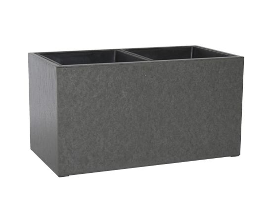 Кашпо SANDSTONE 65x34,5xH28см, материал: фиброцемент, цвет: серый Предметы интерьера и дизайна