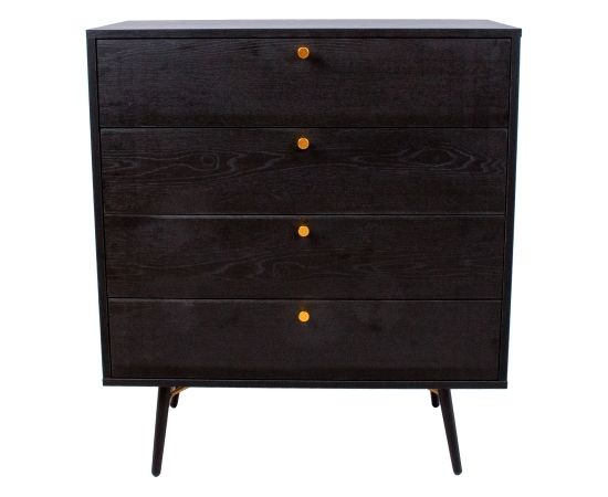 Kumode LUXEMBOURG 80x40xH90cm, melns / varš
