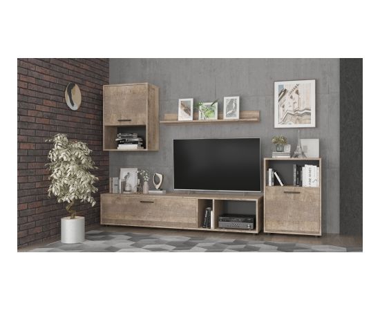 Tuckano ECO wall unit 228x38x180 cm oak sonoma