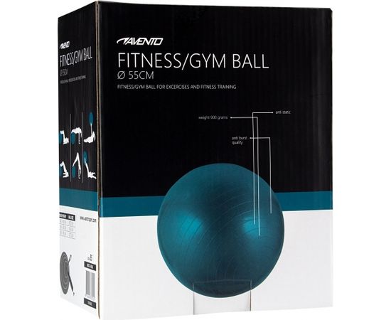Гимнастический мяч AVENTO 42OA 55cm Blue Fitnesa bumbas