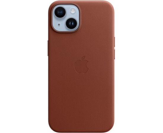 Apple iPhone 14 Leather Case with MagSafe Umber