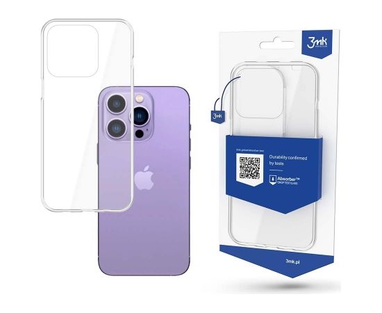 3mk Clear Case Aizmugurējais Apvalks Caurspīdīgs Priekš Apple iPhone 14 Pro Max