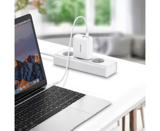 Ugreen tīkla lādētājs USB Typ C / USB 36 W Quick Charge 4.0 balts