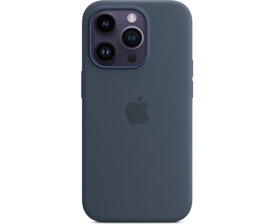 Apple iPhone 14 Pro Silicone Case with MagSafe Storm Blue Чехлы - оригинальные