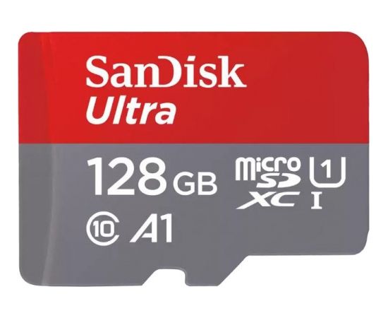 Sandisk memory card microSDXC 128GB Ultra A1+ adapter