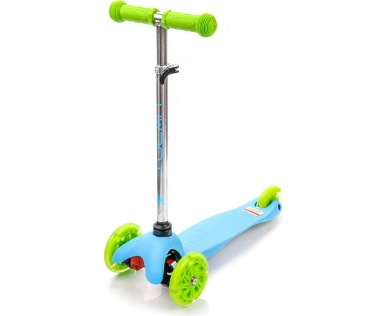 Skrejritenis METEOR LED riteņiem TUCAN zila Skrejriteņi bērniem