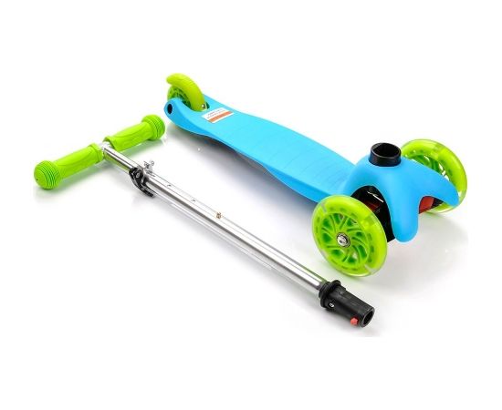 Skrejritenis METEOR LED riteņiem TUCAN zila Skrejriteņi bērniem