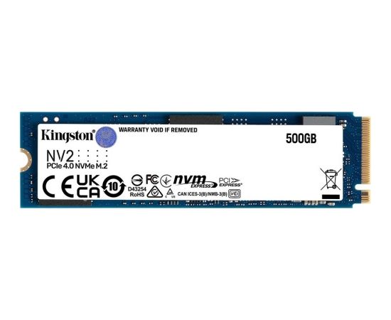 Kingston SSD drive NV2 500GB M.2 2280 PCI-e 4.0 NVMe