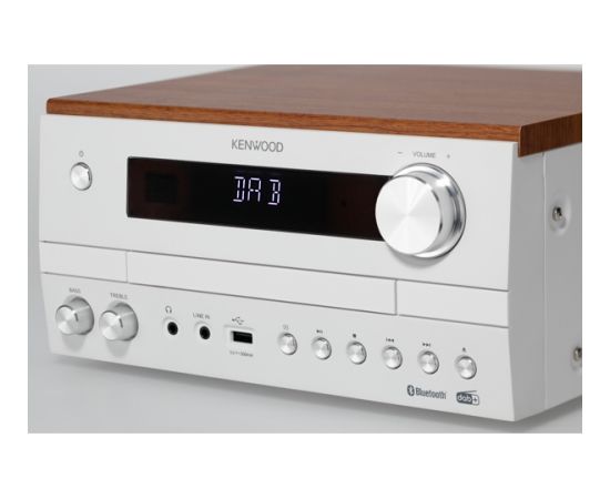 Kenwood M-820DAB Home audio micro system 50 W White, Wood