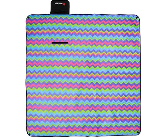 Piknika paklājiņš METEOR XL 180x200 cm multicolour zigzag Dažādi piederumi tūrismam