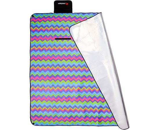 Piknika paklājiņš METEOR XL 180x200 cm multicolour zigzag Dažādi piederumi tūrismam