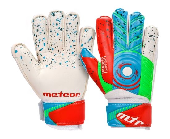 Vārtsargu cimdi Meteor Defence 4 white Futbolam