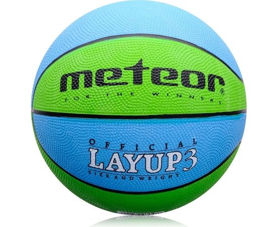 Basketbola bumba Meteor Layup 3 blue / green