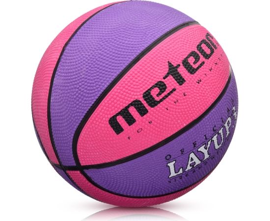 Basketbola bumba METEOR LAYUP 3 pink/purple