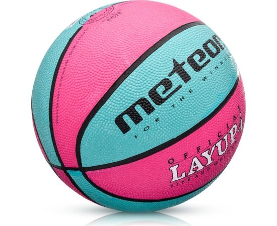 Basketbola bumba Meteor Layup 4 pink / blue Для баскетбола