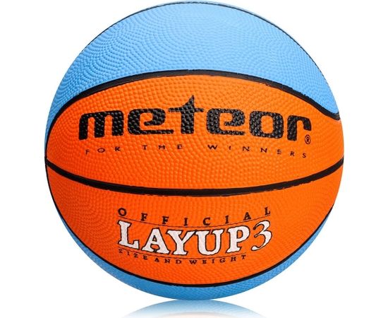 Basketbola bumba Meteor Layup 3 blue / orange