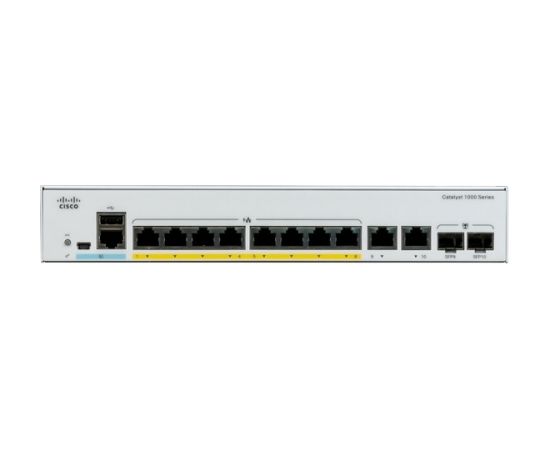 Cisco Catalyst C1000-8FP-E-2G-L network switch Managed L2 Gigabit Ethernet (10/100/1000) Power over Ethernet (PoE) Grey