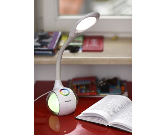 Activejet AJE-RAINBOW RGB table LED lamp with RGB lightning base