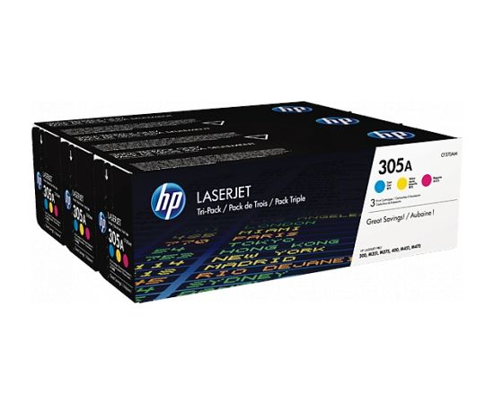 HP Cartridge No.305A Multipack (CF370AM) (CE411+CE412+CE413)