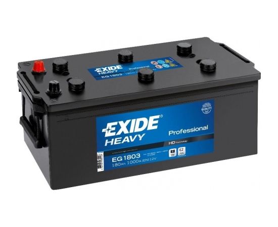 Exide Truck EG1803 12V 180Ah 1000A 513x223x223 EG1803