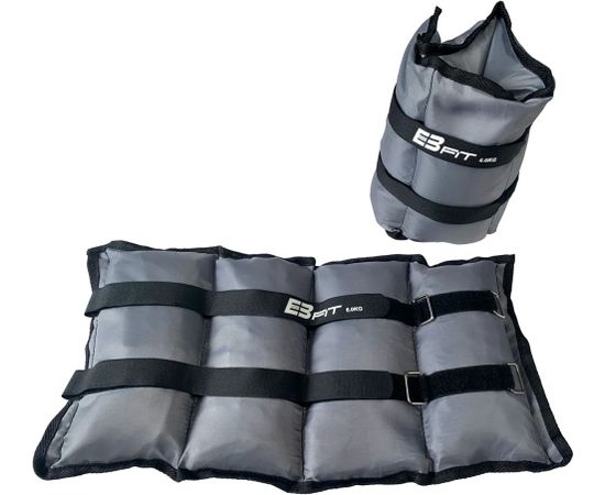 Atsvari rokām un kājām (2X6kg) Eb Fit Pelēka Atsvari rokām un kājām