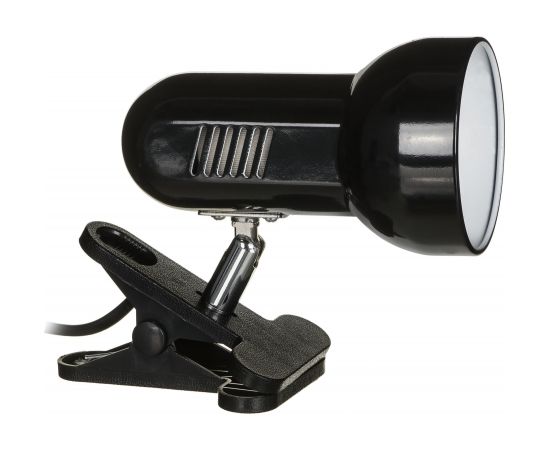 Activejet Clip-on desk lamp, black, metal, E27 thread