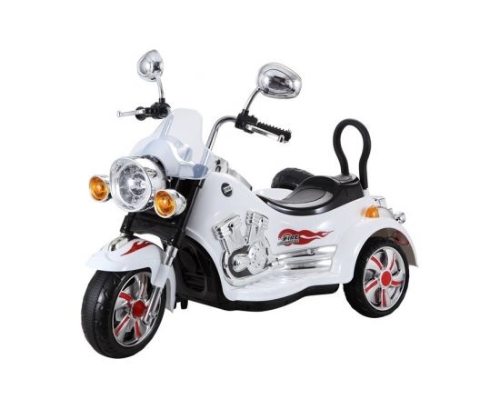 Divvietīgs elektriskais motocikls, balts