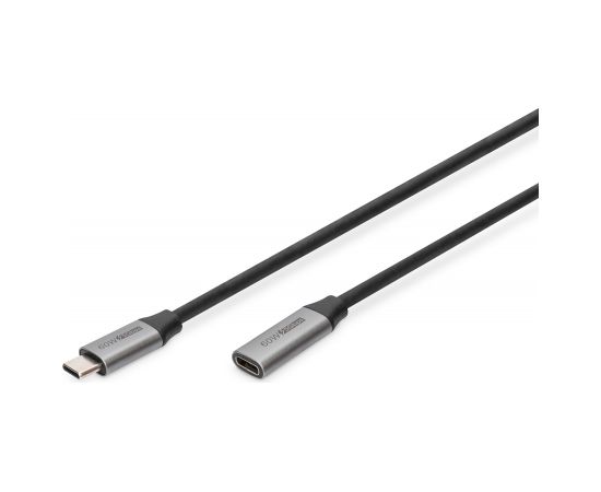 Digitus USB-C/M to USB-C/F Extension Cable 	DB-300230-010-S USB-C jack, USB C, plug, Black, 1 m