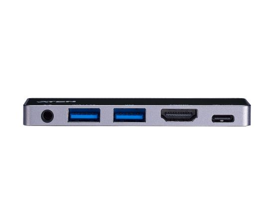 Aten UH3238 USB-C Travel Dock with Power Pass-Through Dokstacijas portatīvajiem datoriem