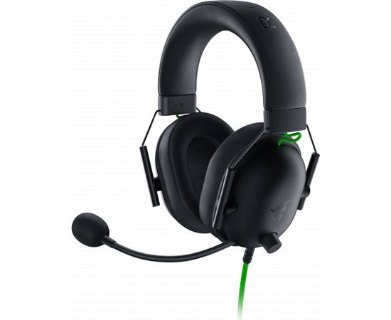 Razer Esports Headset BlackShark V2 X Wired, Over-ear, Microphone, Black, 3.5 mm, Noice canceling, Black