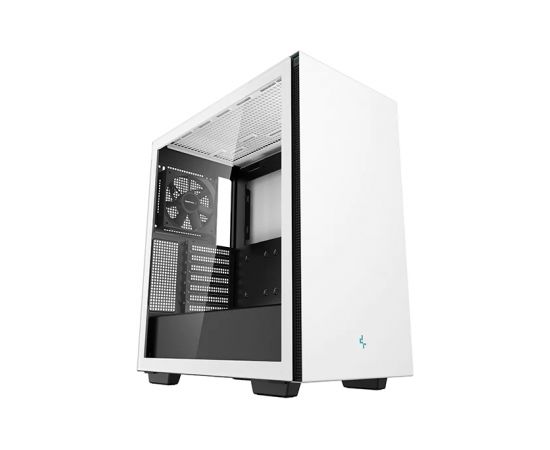 Deepcool MID TOWER CASE CH510 Side window, White, Mid-Tower, Power supply included No