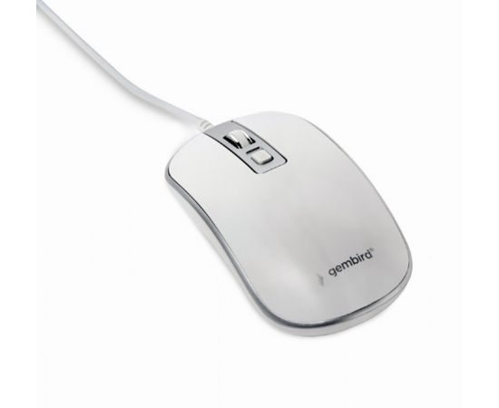 Gembird Optical USB mouse MUS-4B-06-WS White/Silver