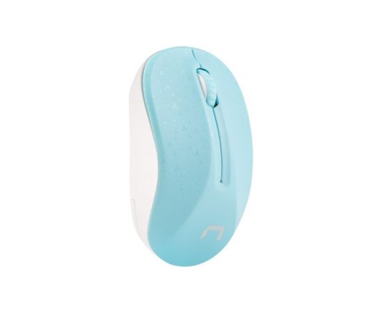 Natec Mouse, Toucan, Wireless, 1600 DPI, Optical, Blue/White