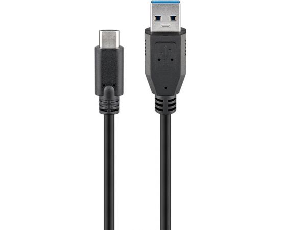 Goobay Sync & Charge Super Speed USB-C to USB A 3.0 charging cable 67890  Round cable, USB-C (male), USB 3.0 male (type A), Black