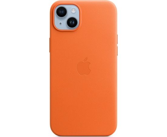 Apple iPhone 14 Plus Leather Case with MagSafe Orange