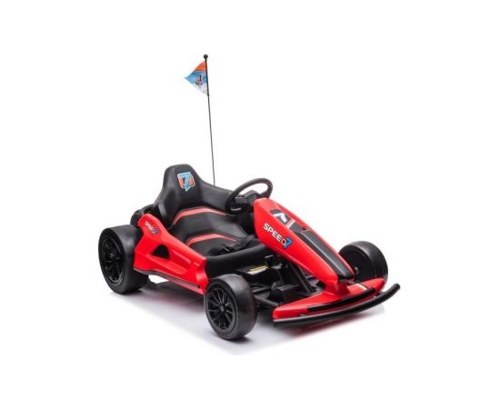 (Ir Veikalā) Bērnu elektriskais kartings - GoKart Speed7, sarkans LN10278