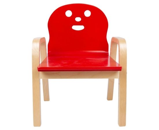 Krēsls bērniem HAPPY 39x36xH46.5/51/55.5/60cm sarkans
