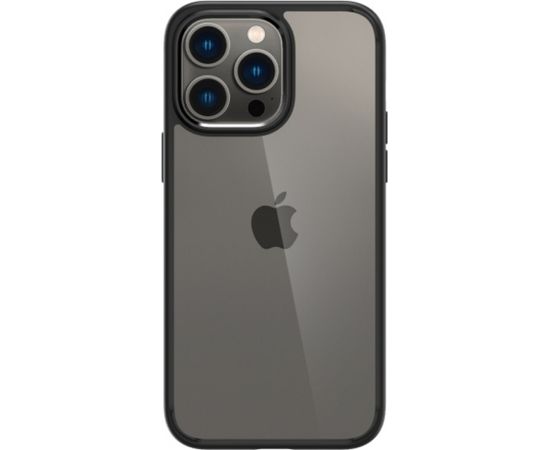 Spigen Ultra Hybrid Caurspīdīga stikla TPU aizmugures maks-apvalks priekš Apple iPhone 14 Pro Max Melns rāmis