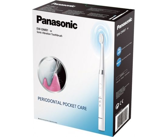 Panasonic Toothbrush EW-DM81 Rechargeable, For adults, Number of brush heads included 2, Number of teeth brushing modes 2, White