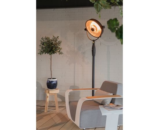 SUNRED Heater RSS16, Retro Bright Standing Infrared, 2100 W, Black
