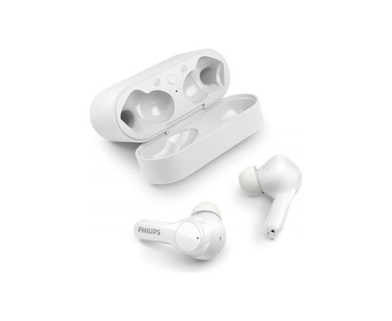 Philips True Wireless Headphones TAT3217WT/00, IPX5 water resistant, Up to 26 hours of play time, Clear call quality, White / TAT3217WT/00