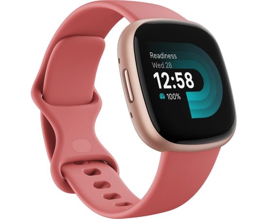 Fitbit Versa 4, pink sand/copper rose