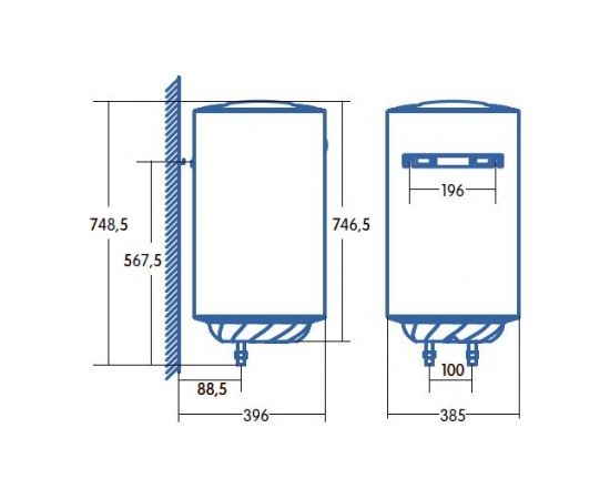 Cata CTR-50-M elektriskais ūdens sildītājs 50L