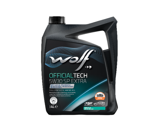 WOLF OFFICIALTECH 5W30 SP EXTRA 4L SN,C2/C3,SP MB229.52 LL04